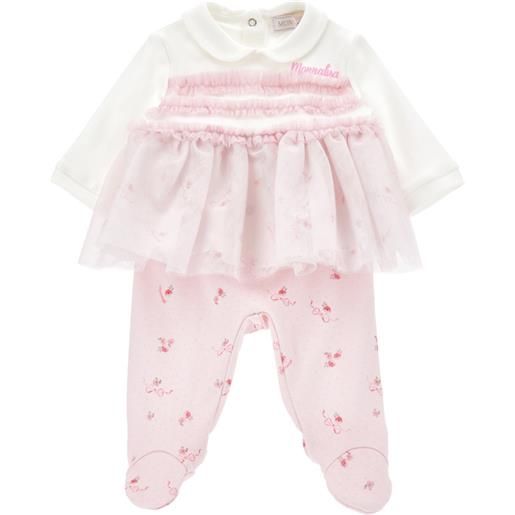 Monnalisa completo 2 pezzi tulle stampato