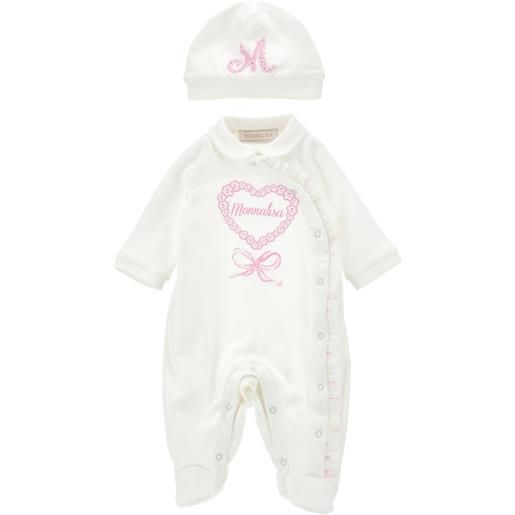 Monnalisa completo 2 pezzi ricamato