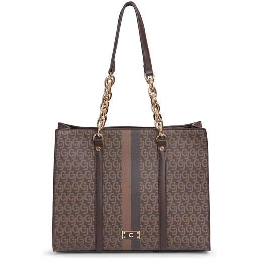 Carrera Accessori borsa con logo metallico e bande a contrasto