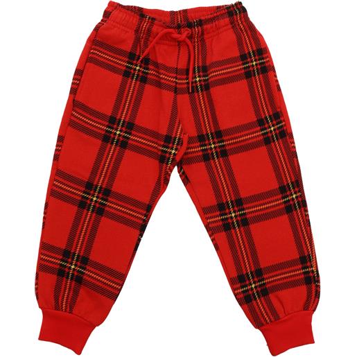 MINI RODINI check aop sweatpants