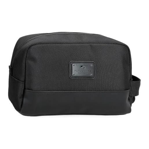 Pepe Jeans blackmore nececer adattabile nero 25 x 15 x 12 cm poliestere con dettagli in pelle sintetica 4,5 l by joumma bags, nero, taglia unica, necessità adattabile