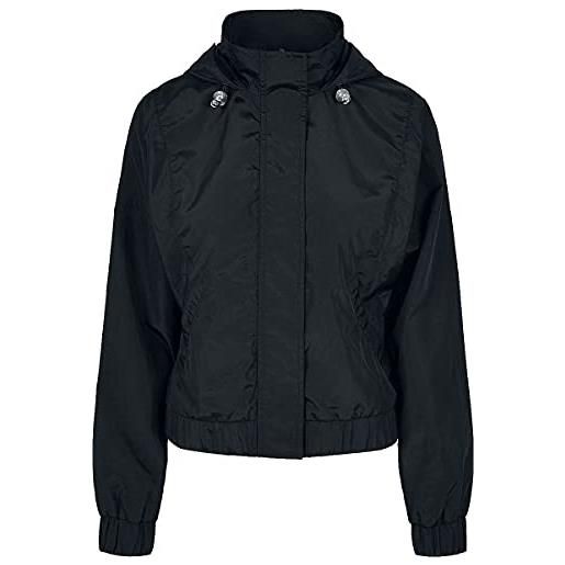 Urban Classics giacca in nylon oversize da donna shiny crinkle, nero, xl