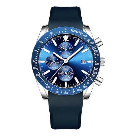 Basfur orologio analogico al quarzo uomo con cinturino in silicone bas-mon-ho-234-02