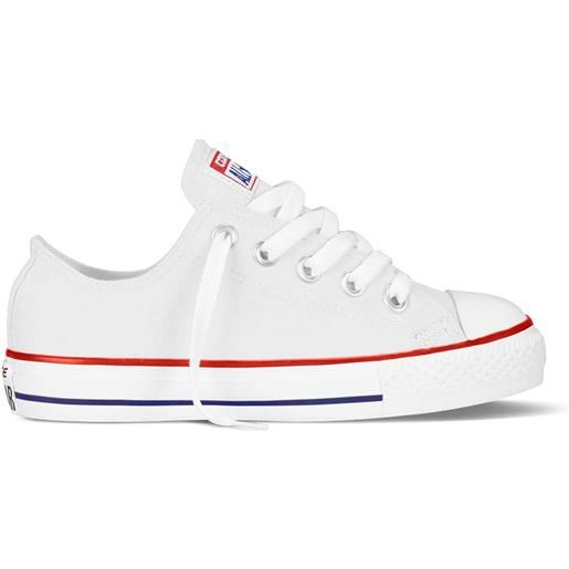 CONVERSE chuck taylor all star ox bianche bambino