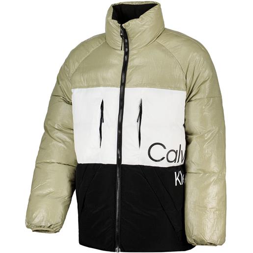 CALVIN KLEIN piumino over color block