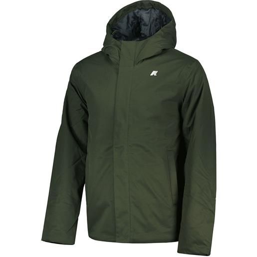 K-WAY giacca con cappuccio jacko twill marmotta