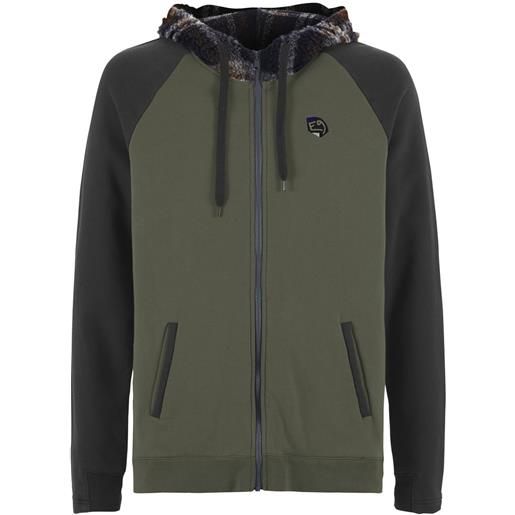 E9 felpa full zip con cappuccio rainbow