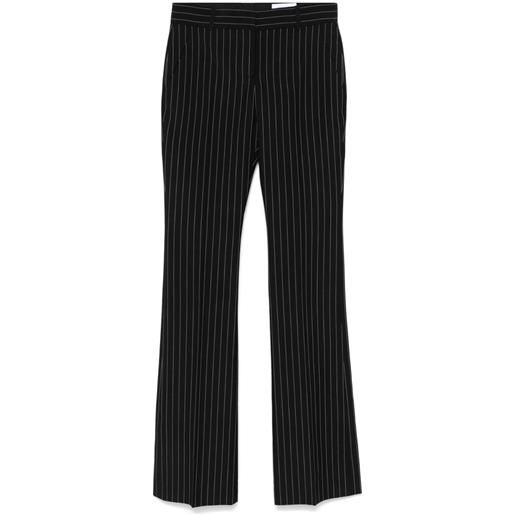 Alexander McQueen pantaloni dritti gessati - nero