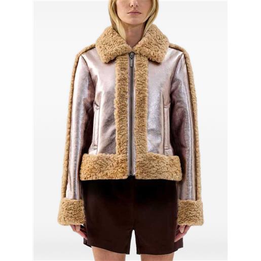 Unreal Fur giacca pilote d'avion - marrone