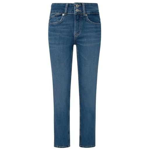 Pepe Jeans slim jeans mw pl204735, blu (denim-hw1), 34w / 30l donna