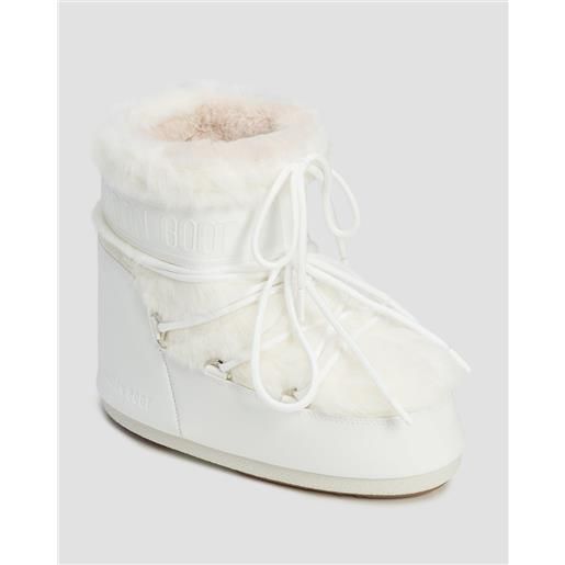 Moon Boot stivali da neve bianchi da donna Moon Boot icon low faux fur