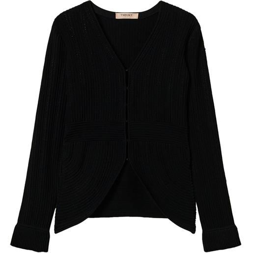 TWINSET cardigan aderente - nero
