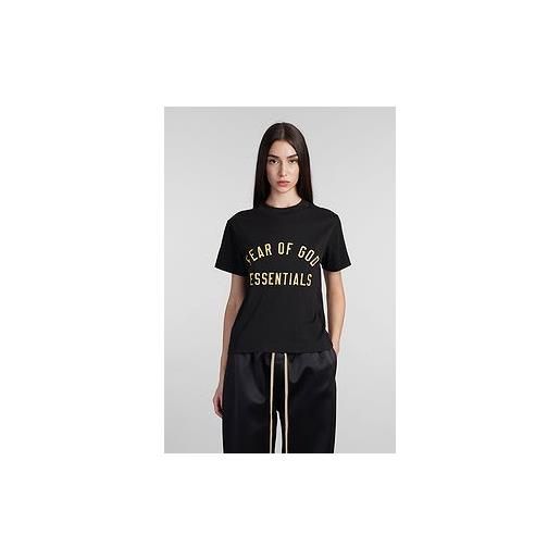 Fear of God Essentials t-shirt in cotone nero