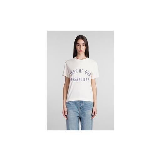 Fear of God Essentials t-shirt in cotone beige