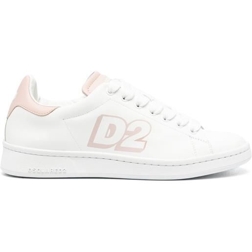 DSQUARED2 sneakers con stampa - bianco