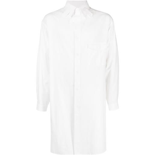 Yohji Yamamoto camicia lunga - bianco