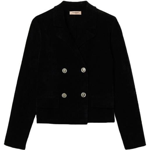 TWINSET blazer doppiopetto - nero