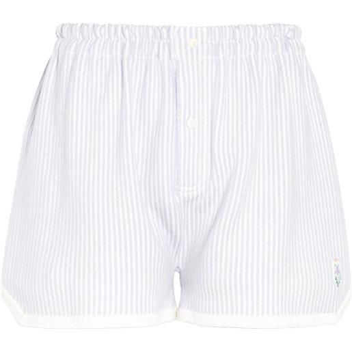 Barrie shorts a righe - blu