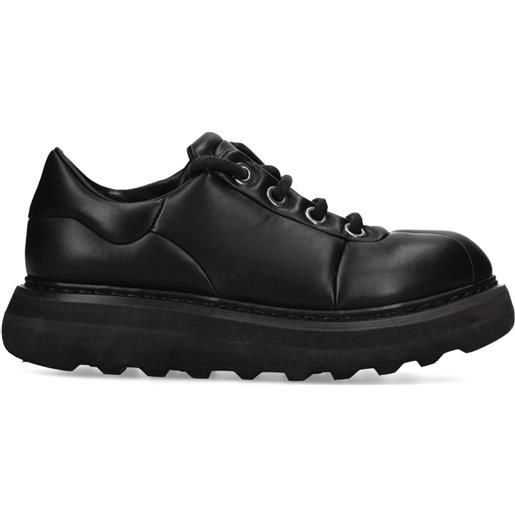 Premiata stringate in pelle - nero