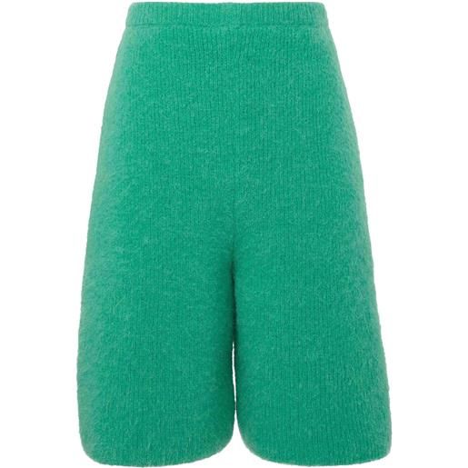 JW Anderson bermuda con applicazione - verde