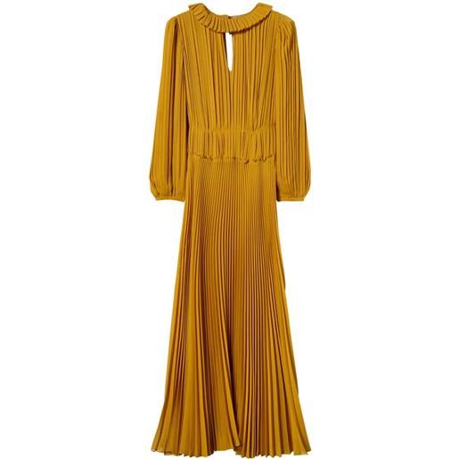 TWINSET abito plissettato - giallo