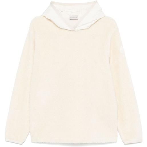 Moncler felpa con cappuccio - bianco
