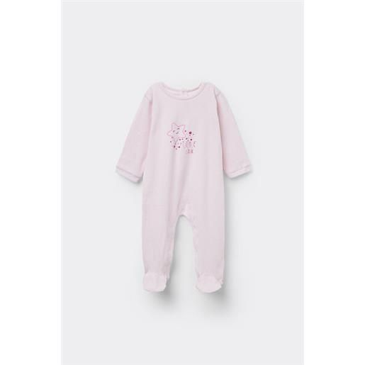 Tezenis tutina bebè in ciniglia di cotone con piedino rosa