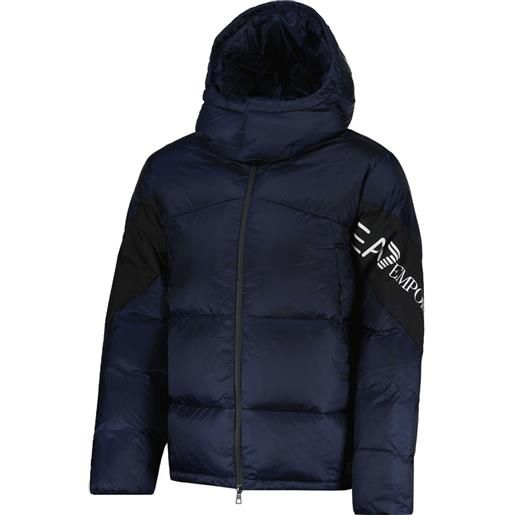EA7 EMPORIO ARMANI piumino con cappuccio long logo