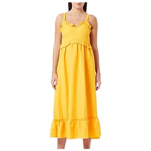 IZIA maxi abito, colore: arancione, m donna