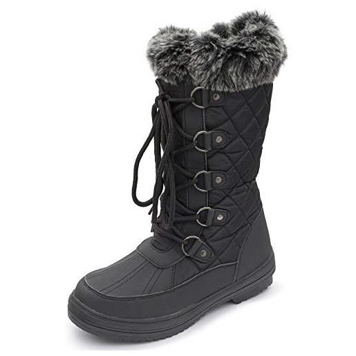 Padders blizzard, stivali da neve donna, nero nero 10, 37 eu