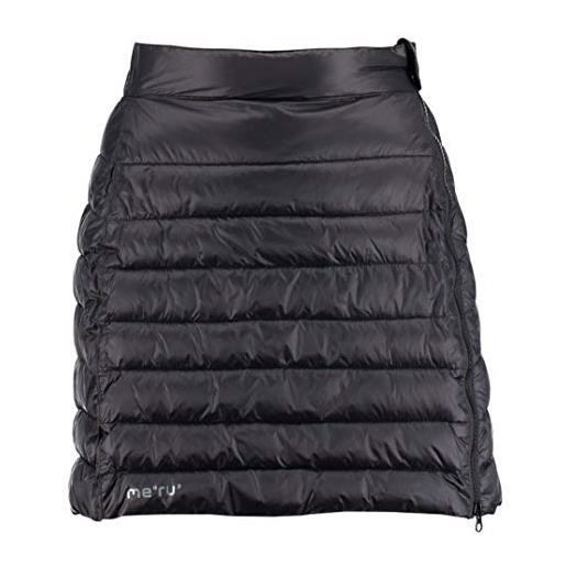Meru gander, gonna piumino da donna per esterno , nero (200), l