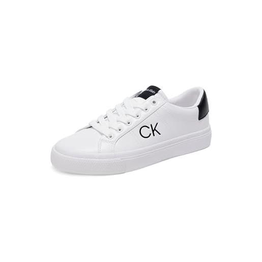 Calvin Klein sneaker cylaie donna, bianco 140, 36 eu