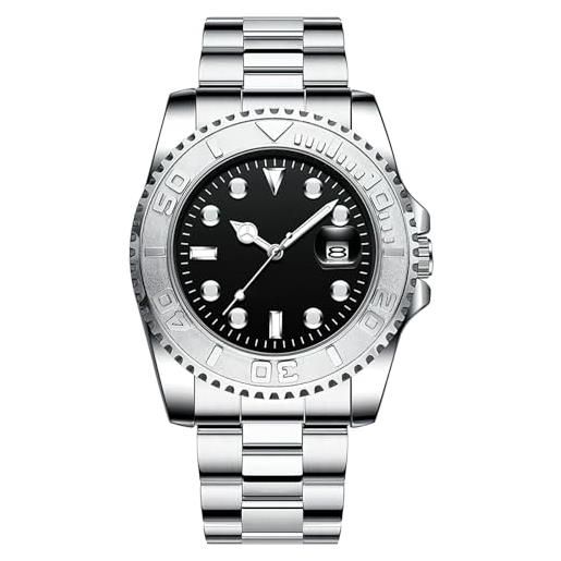 Basfur orologio analogico al quarzo uomo con cinturino in acciaio inossidabile bas-mon-ho-227-02