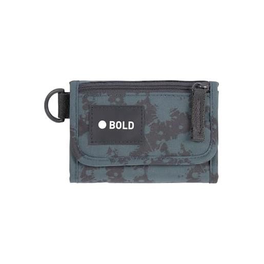 Lässig bold portafoglio per bambini per la scuola con finestra internaportamonete e scomparti per carte di credito chiusura a strappo/bold school wallet spots blue