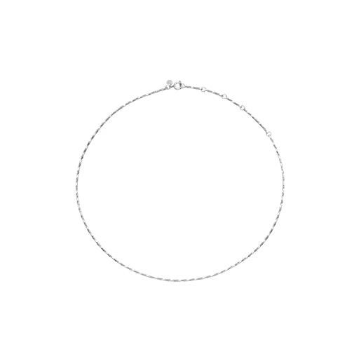 Breil Collana Blend Donna – Acciaio IP Gun Ed Ematite, Elementi Esagonali, Lunghezza Regolabile 47-52 Cm – Elegante E Discreta - 2