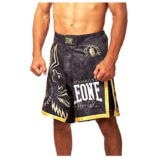 LEONE 1947, legionarivs ii pantaloncino mma, unisex - adulto, nero, xxl, ab790