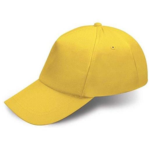 Unknow super offerta 20 pz cappello bambino con visiera in cotone giallo