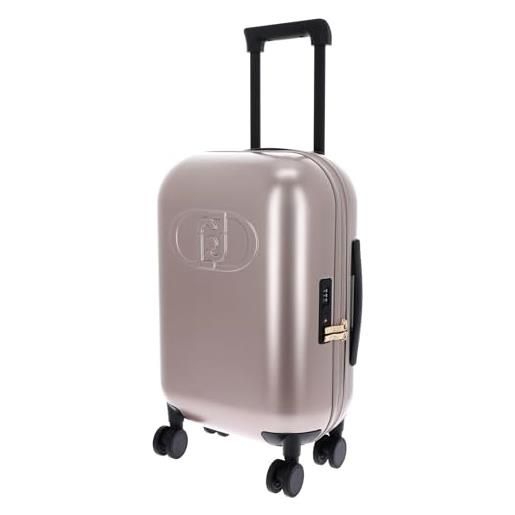 Liu Jo Jeans liu jo trolley da cabina comodo e pratico dal design minimal ed elegante. Dispone di un due ampi scomparti, taschini a rete con chiusura zip. Dotato di comoda chiusura combinazione tsa, quattro ruote