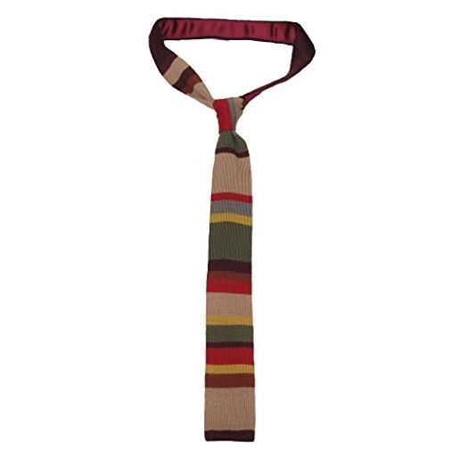 Doctor Who cravatta in maglia - cravatta ufficiale lovarzi quarto dottore (tom baker) bbc