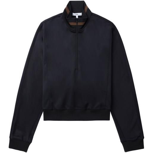 Tibi felpa con collo alto - nero