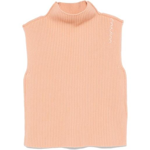 Marni canotta a coste - arancione