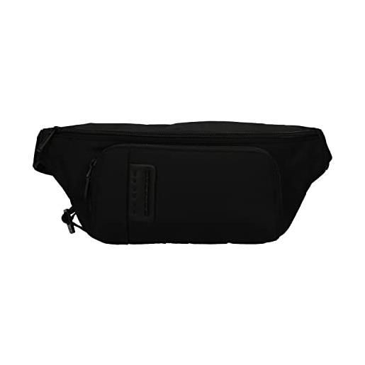 Banane Piquadro Macbeth – Noir, Homme, Cuir Et Tissu – Neuve