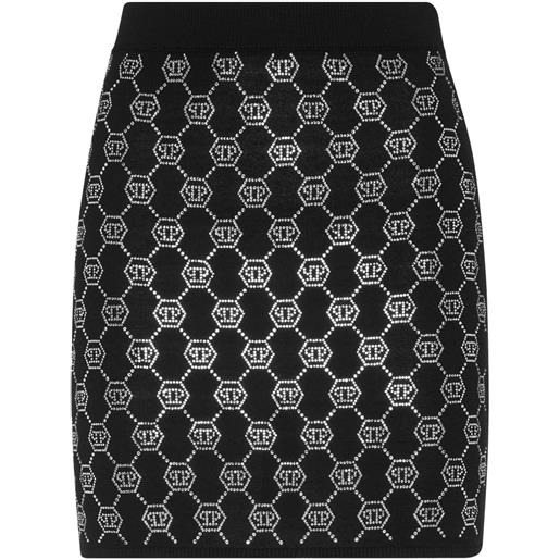 Philipp Plein gonna con monogramma - nero