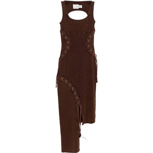 Feng Chen Wang abito intrecciato - marrone