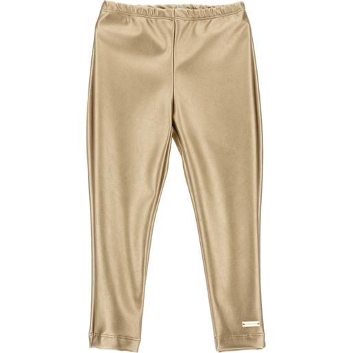 Monnalisa leggings jersey tessuto spalmato