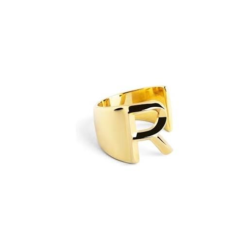 CARISSIMA Anello da Donna in Oro Giallo 9ct con Pendente Occhio