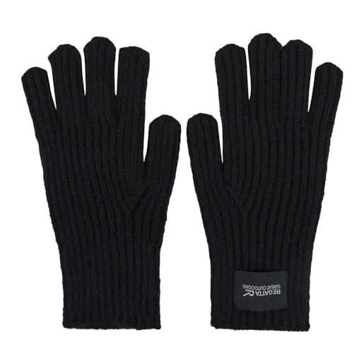 Regatta guanti invernali unisex connora lavorati a maglia, perfetti per attività all'aperto, passeggiate, escursioni e campeggio