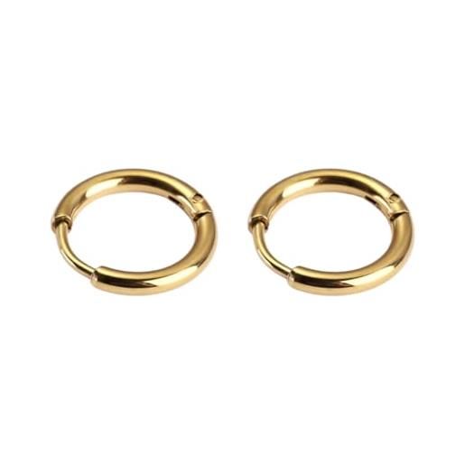 PHNIBIRD Orecchini A Cerchio Quadrati Intrecciati In Argento Sterling 925, Ipoallergenici, Unisex, Diametro 30mm, Confezione Regalo
