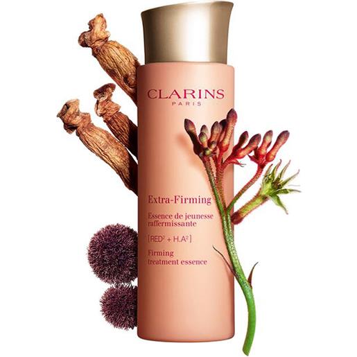 Clarins extra-firming essence de jeunesse raffermissante 40+ 200 ml lozione rassodante idratante per il viso flacone tutti i tipi di pelle