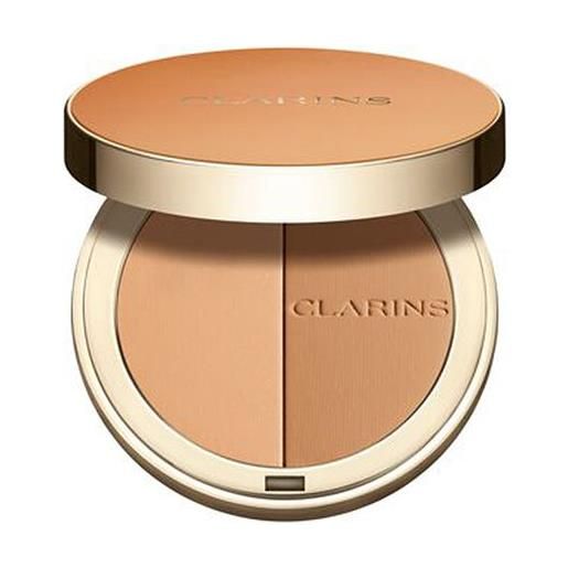 Clarins ever bronz 02 medium terra abbronzante protettiva leggera naturale 10 gr compatto in polvere